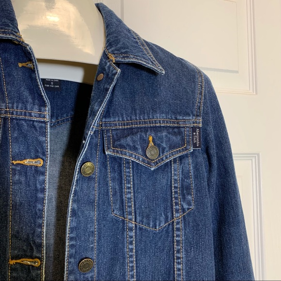 Abercrombie & Fitch Denim Jacket Size S - Picture 2 of 6
